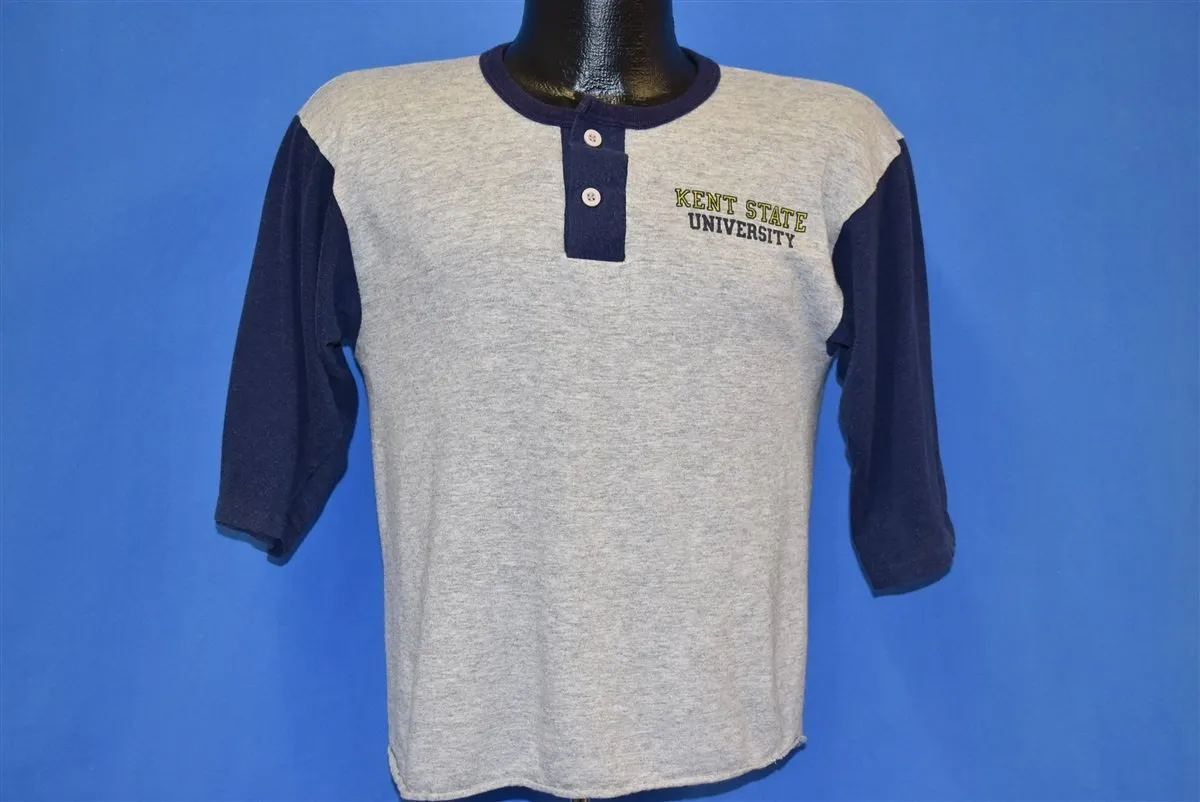 80s Kent State Golden Flashes Henley t-shirt Medium