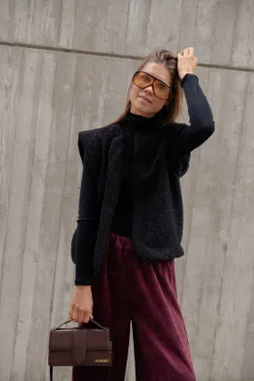 Abby waistcoat black