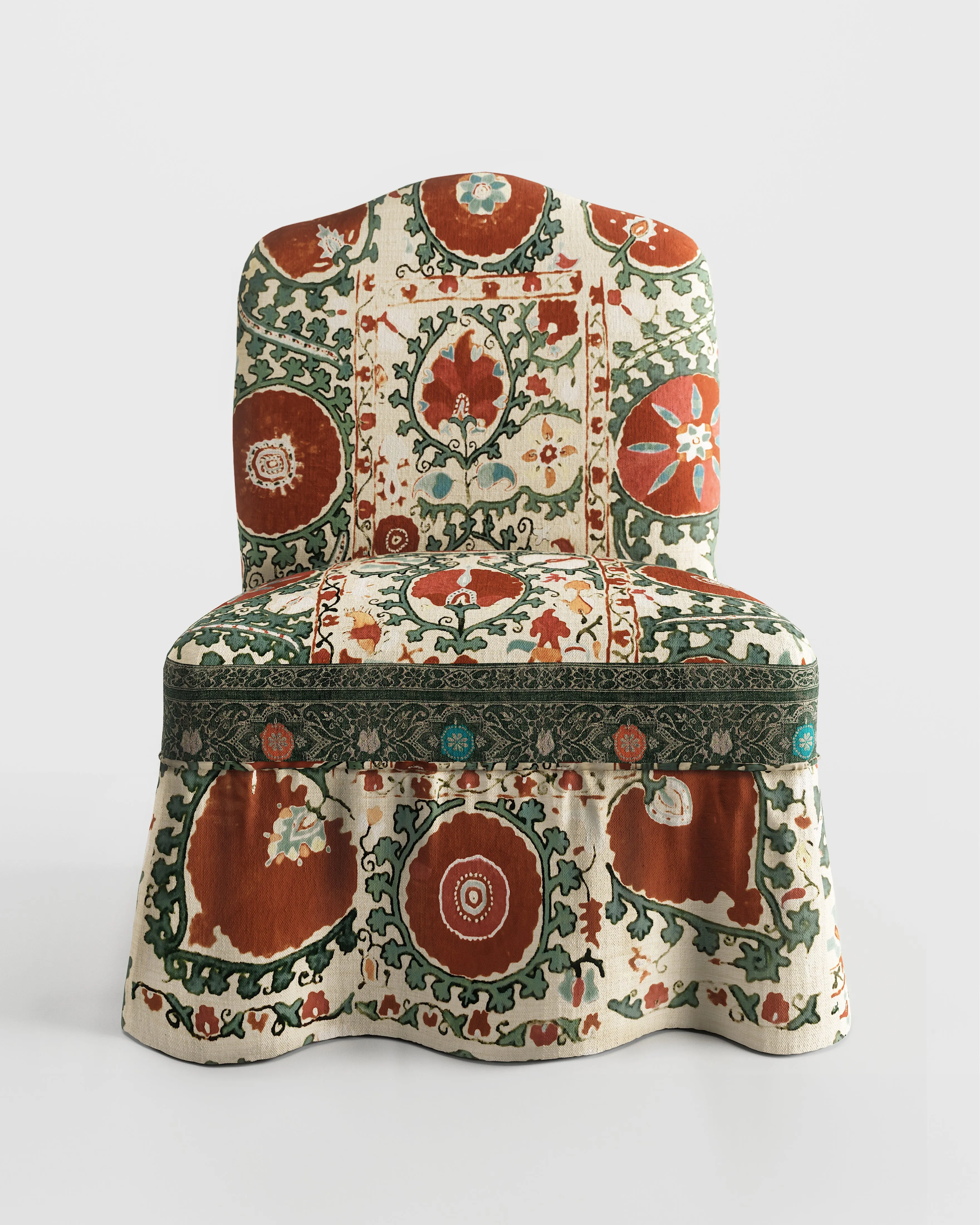 Arjumand's World Suzani Ottoman Chair