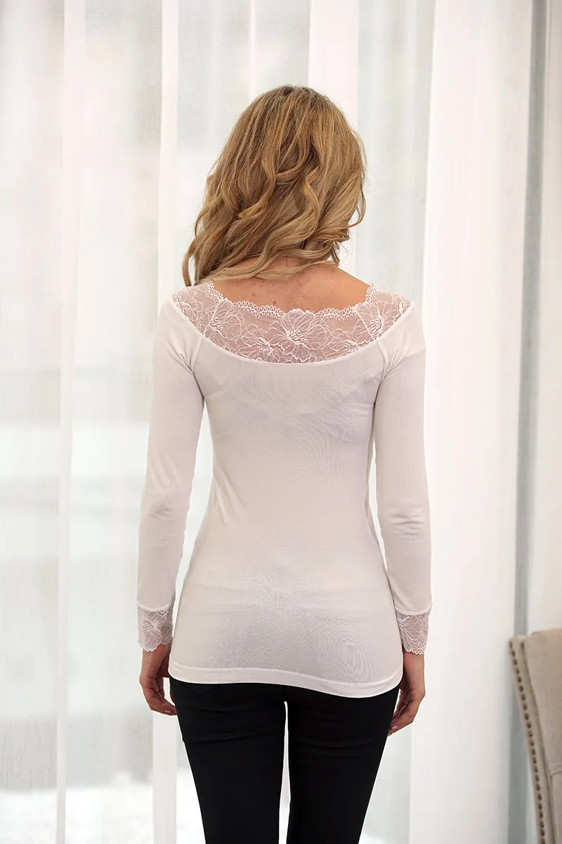 Bamboo Lace Top - Becky