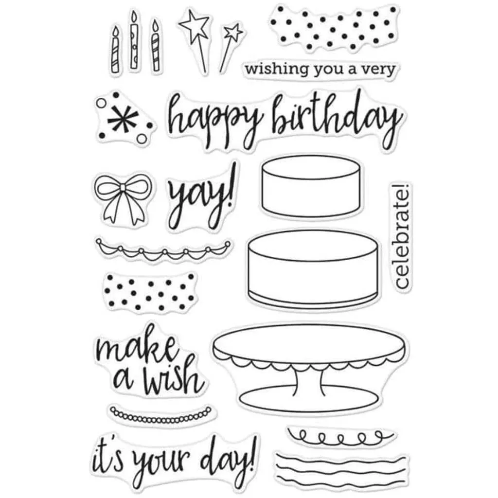 Birthday Cake Layering Clear Stamp
