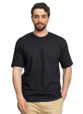 Black Over Size Round T-Shirt