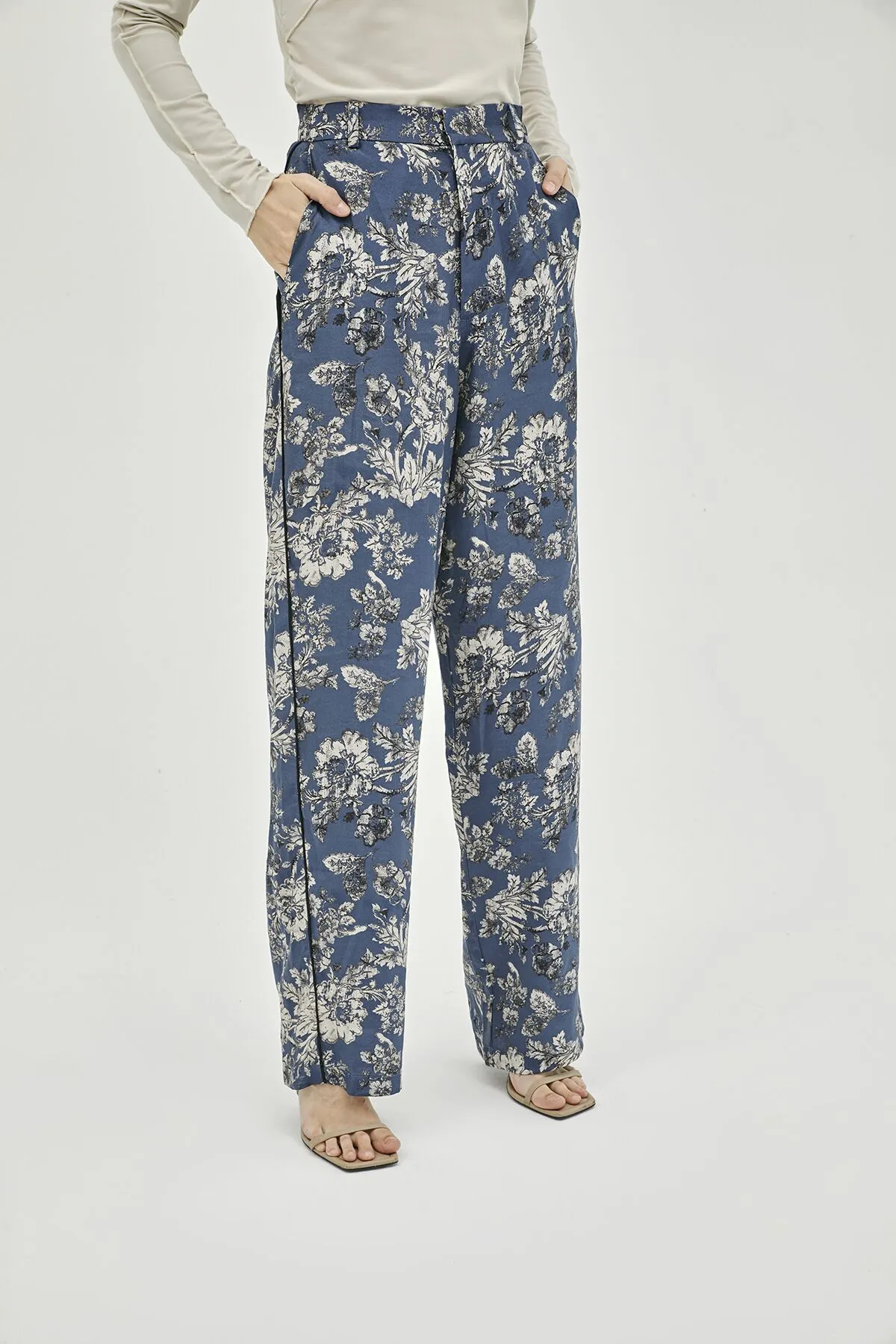 Blue Jane Patterned Pants