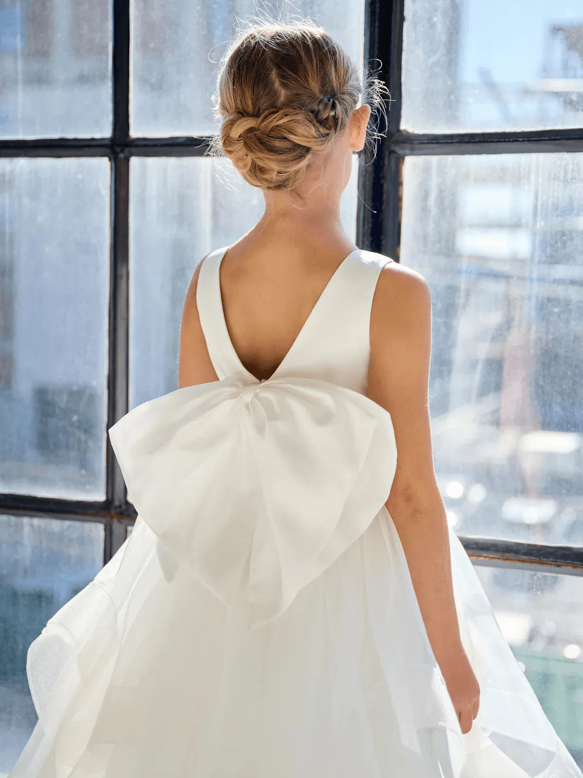Bow Back Horsehair Dress ES401
