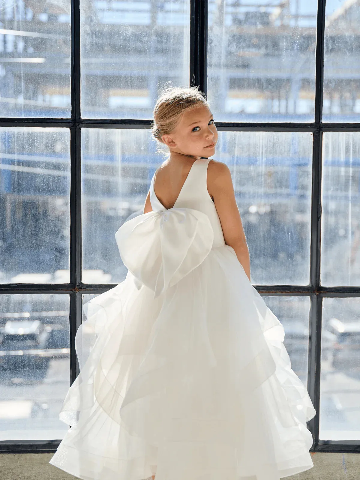 Bow Back Horsehair Dress ES401