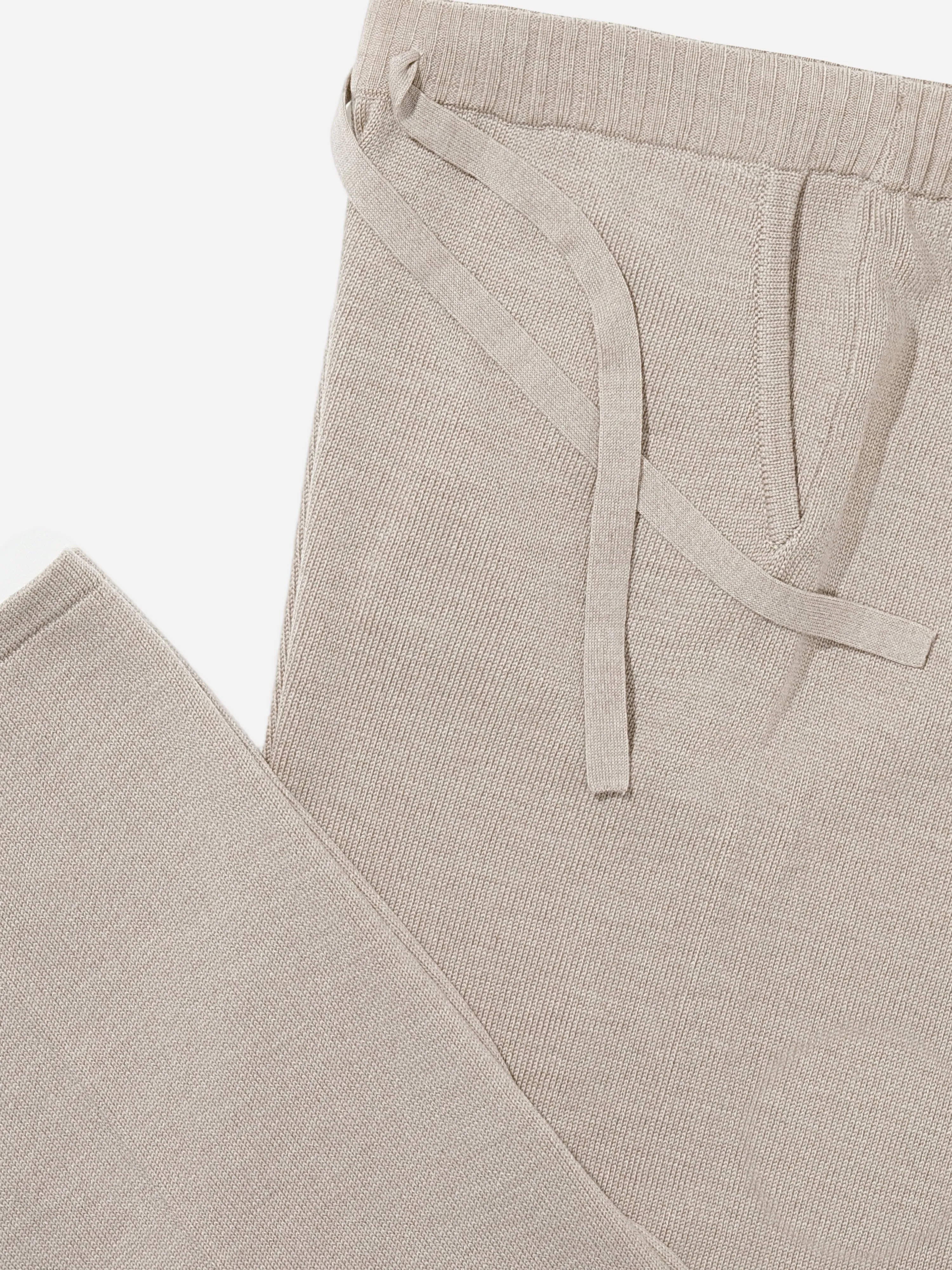 Camel Merino Wool Sweatpants