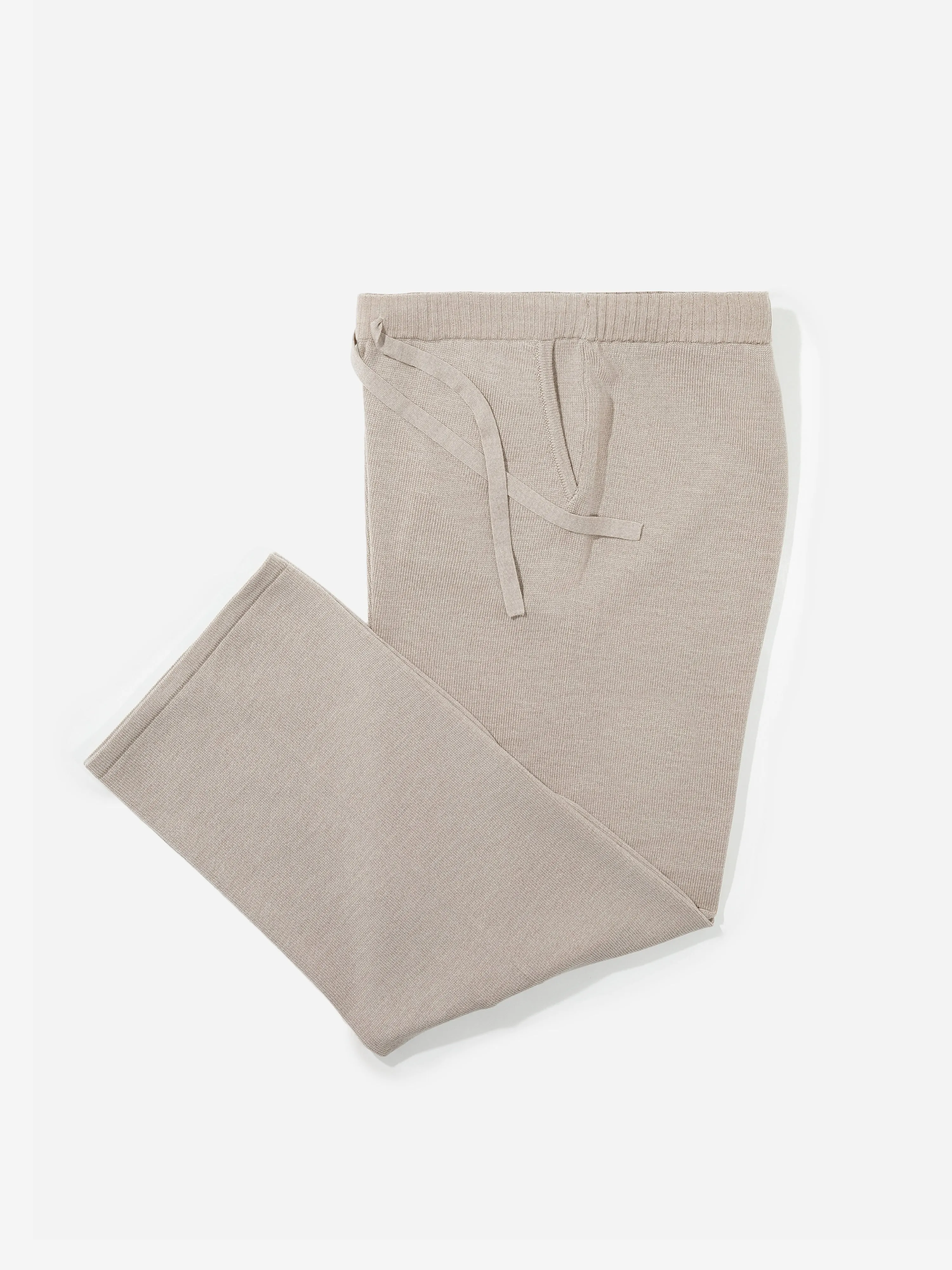 Camel Merino Wool Sweatpants