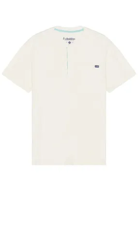 Chubbies The Slice Of Life Henley Shirt in Ivory