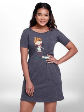 Cute Pet Tops Long T-shirt For Women's