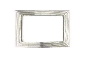 Damascus Steel Open Face Rectangle Buckle 40mm