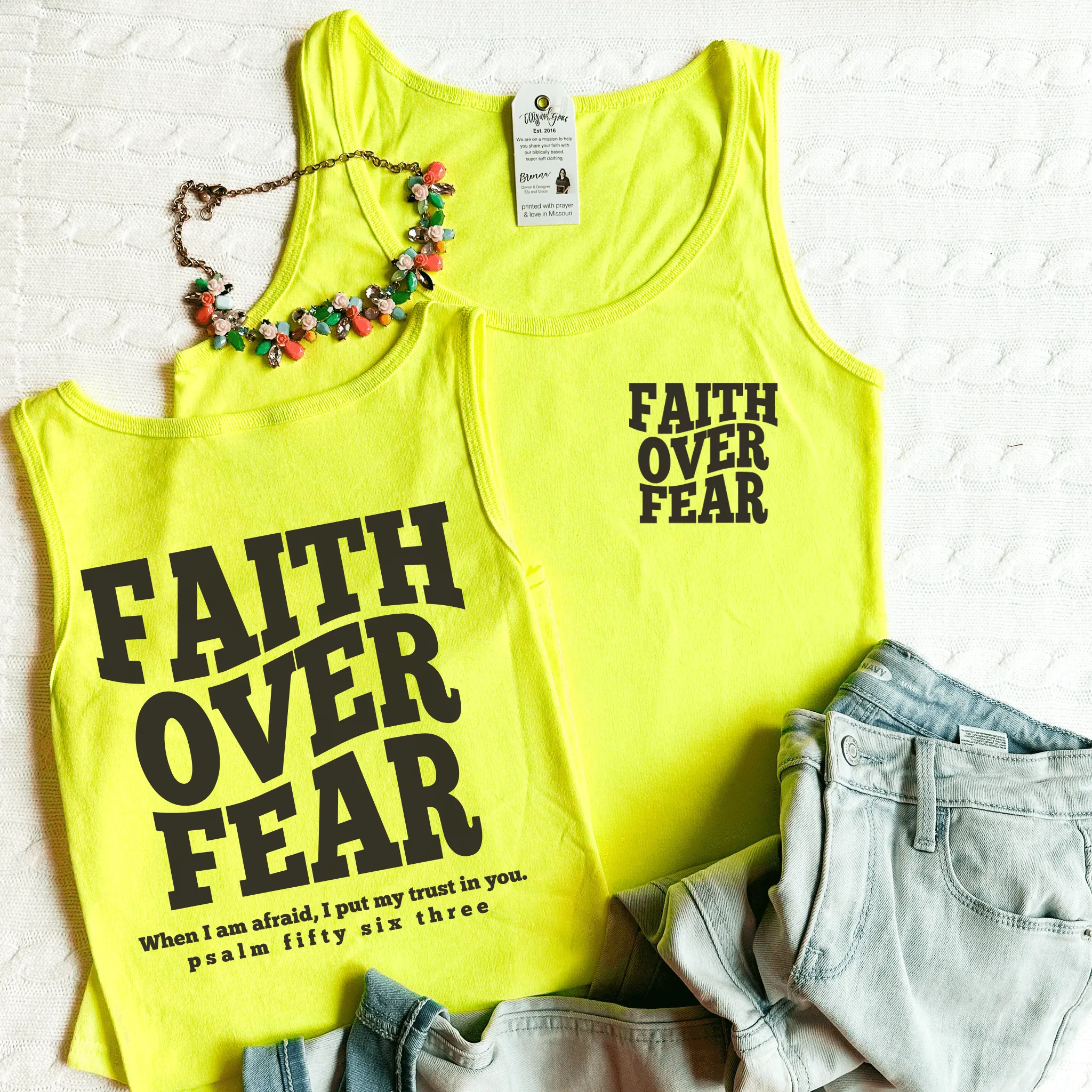 Faith Over Fear Tank Top