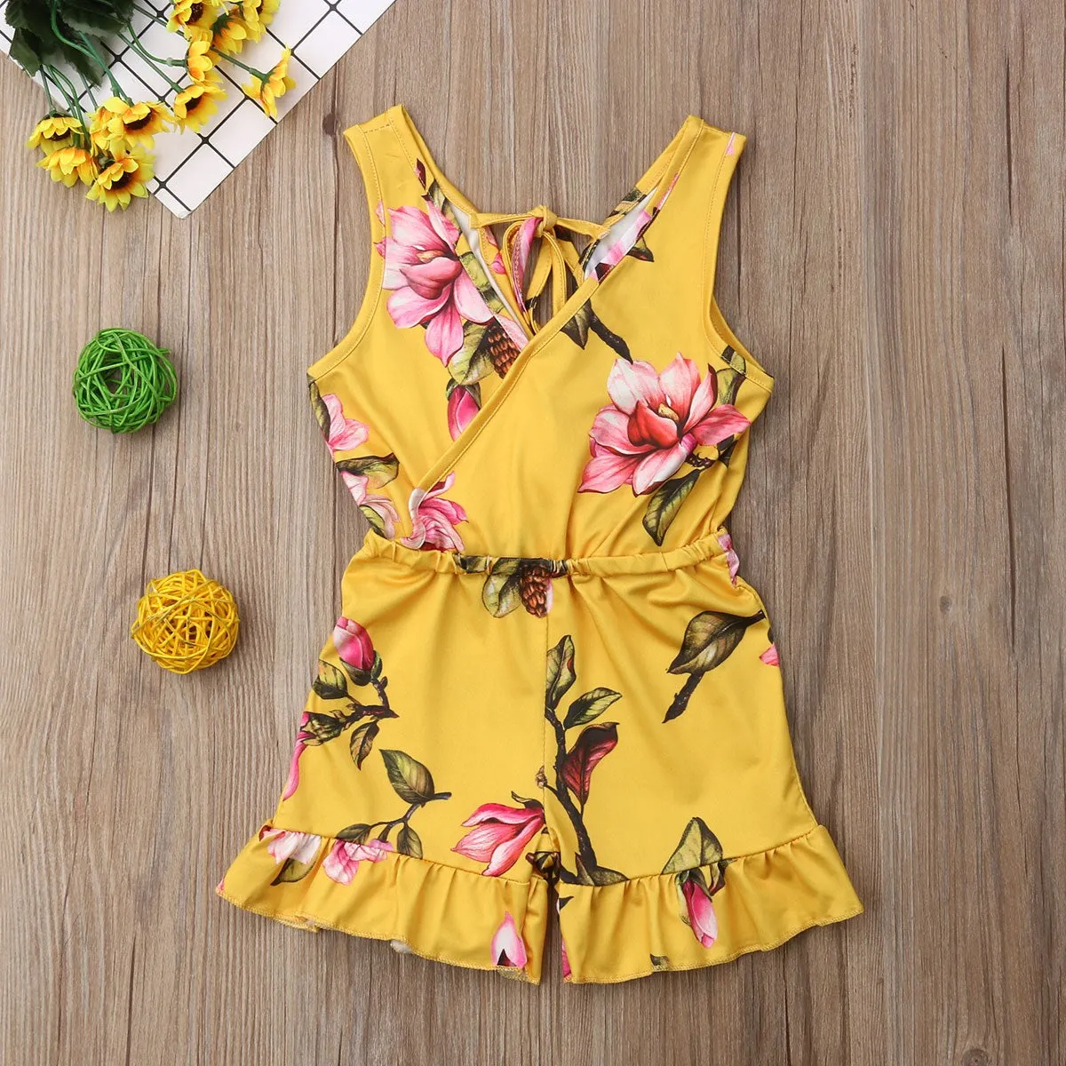 Floral Printed Jumpsuit For Girl's - GlamzLife