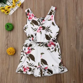 Floral Printed Jumpsuit For Girl's - GlamzLife