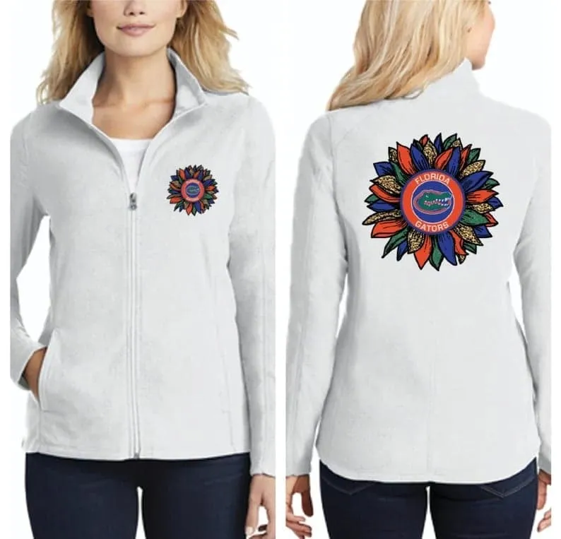 Florida Gators Sunflower Full Zip Micro Fleece Jacket