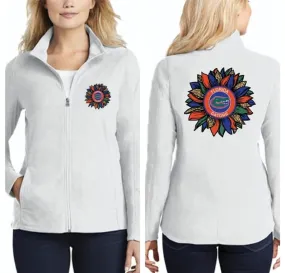Florida Gators Sunflower Full Zip Micro Fleece Jacket