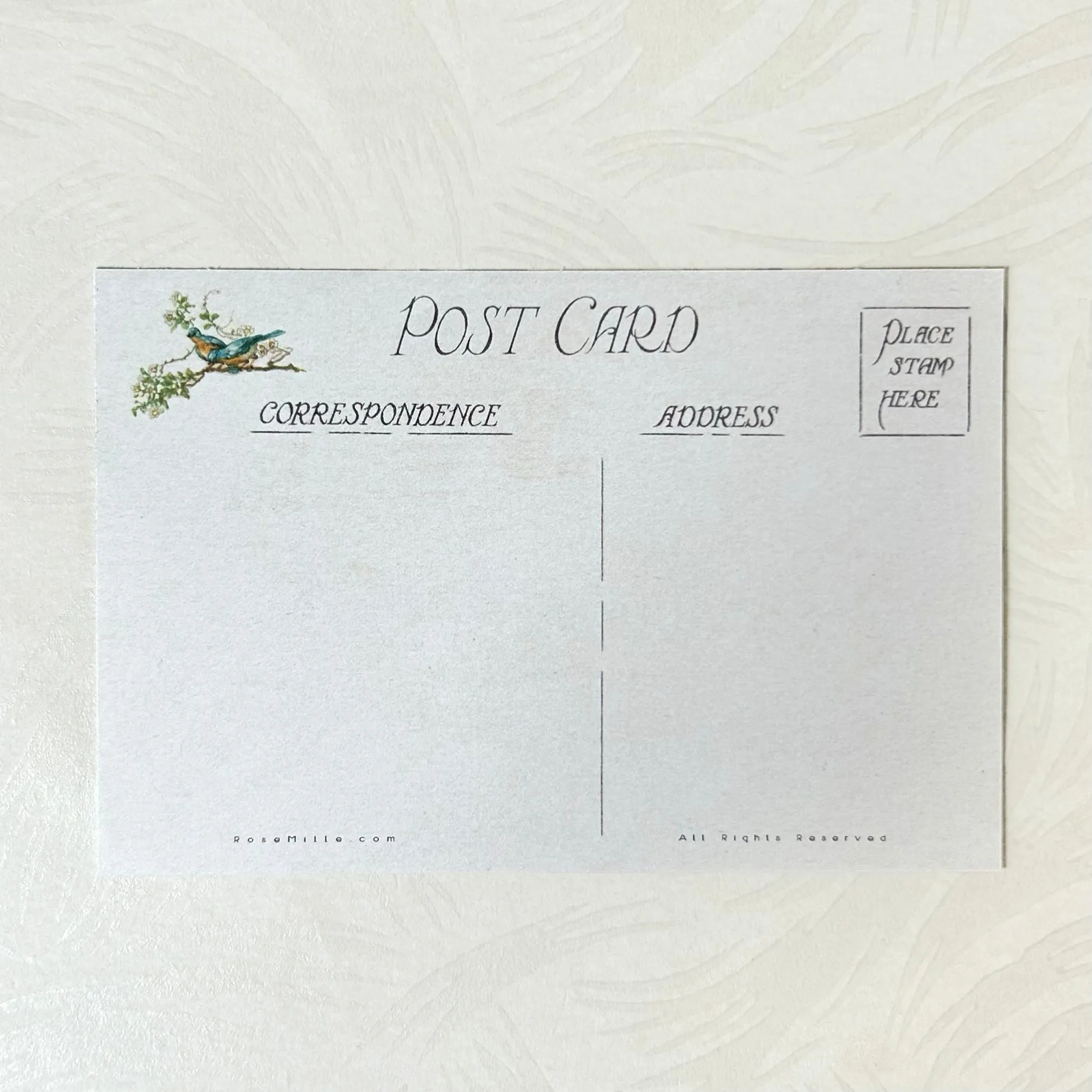 Four Birds on a Branch - Layering PostCards