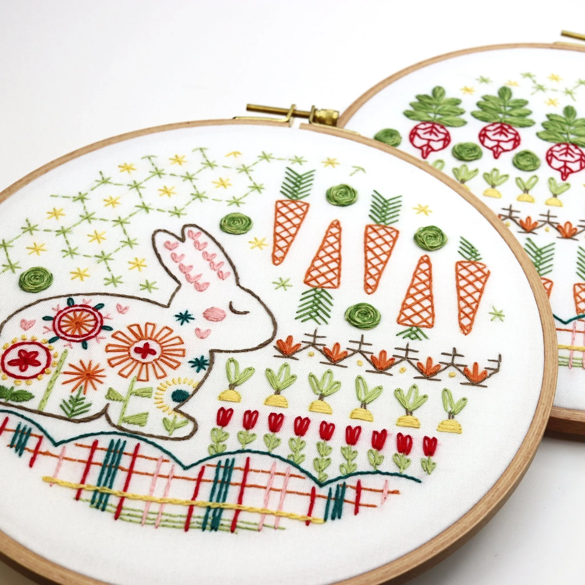 Garden Rabbit Embroidery Kit