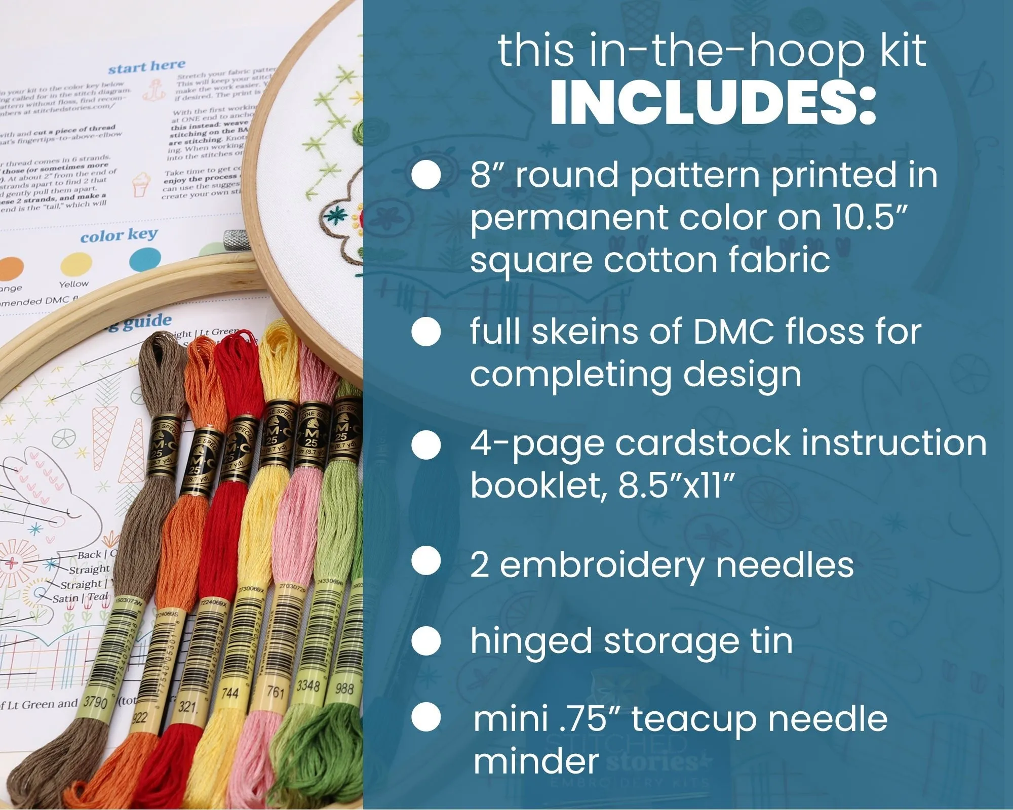 Garden Rabbit Embroidery Kit