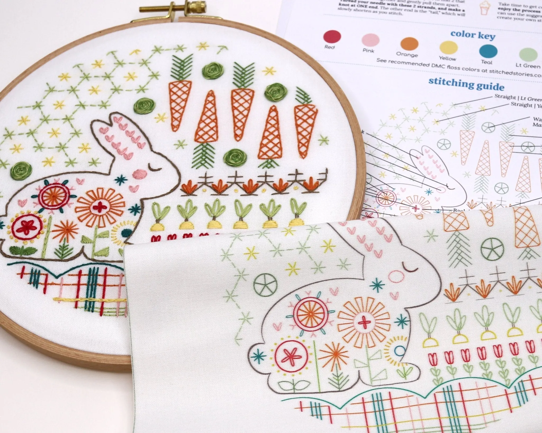 Garden Rabbit Embroidery Kit