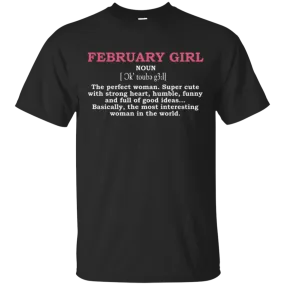 Girl Definition Shirt February Girl Shirt February Women