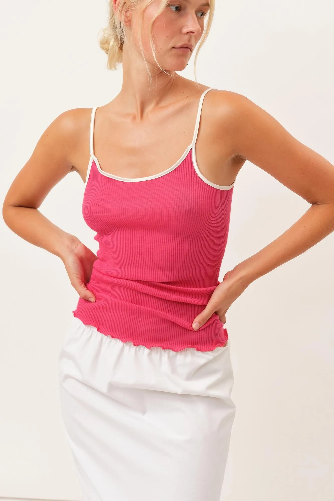 Giulia Oscalito Camisole Top — Fuschia