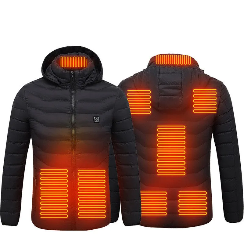 Heated USB Electric Jacket | Men's Winter Thermal Coat with Heating Vest