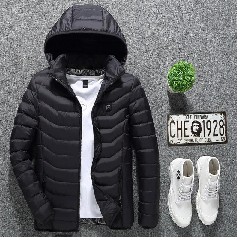 Heated USB Electric Jacket | Men's Winter Thermal Coat with Heating Vest