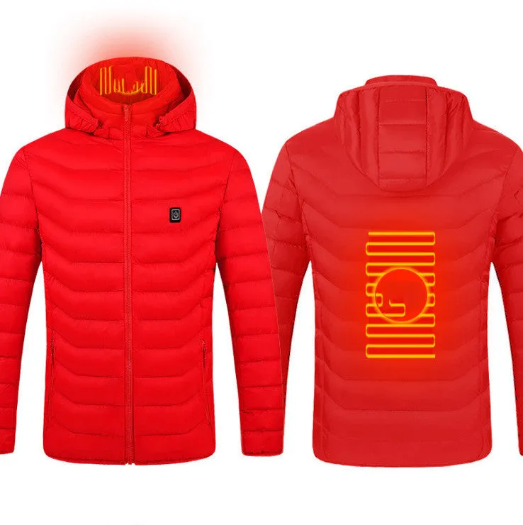 Heated USB Electric Jacket | Men's Winter Thermal Coat with Heating Vest
