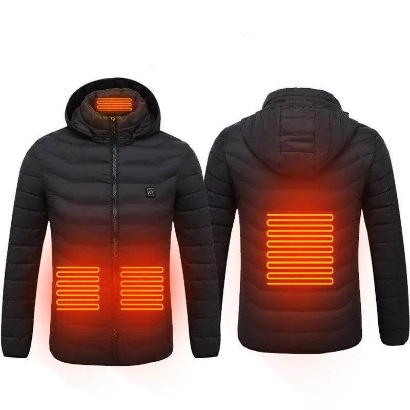 Heated USB Electric Jacket | Men's Winter Thermal Coat with Heating Vest