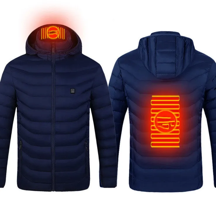 Heated USB Electric Jacket | Men's Winter Thermal Coat with Heating Vest