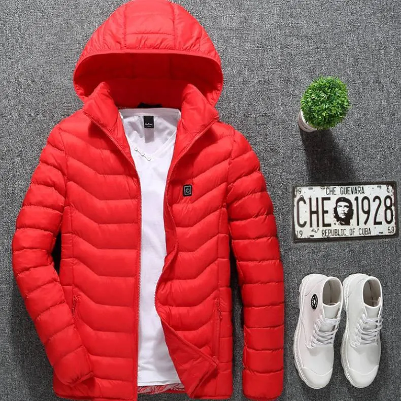 Heated USB Electric Jacket | Men's Winter Thermal Coat with Heating Vest