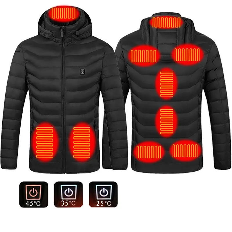 Heated USB Electric Jacket | Men's Winter Thermal Coat with Heating Vest