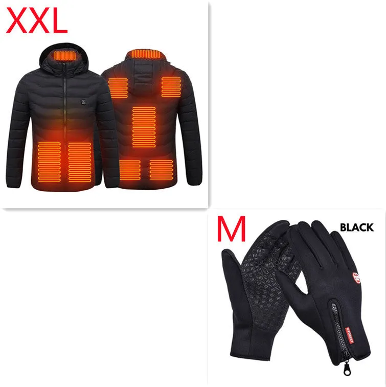 Heated USB Electric Jacket | Men's Winter Thermal Coat with Heating Vest