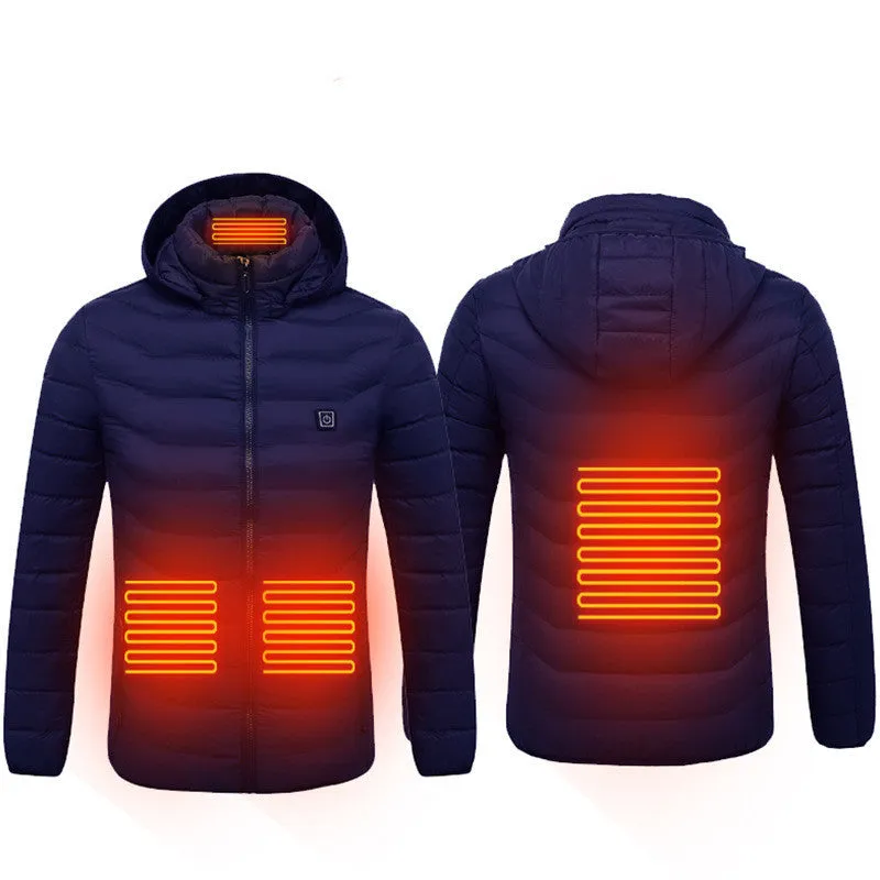 Heated USB Electric Jacket | Men's Winter Thermal Coat with Heating Vest