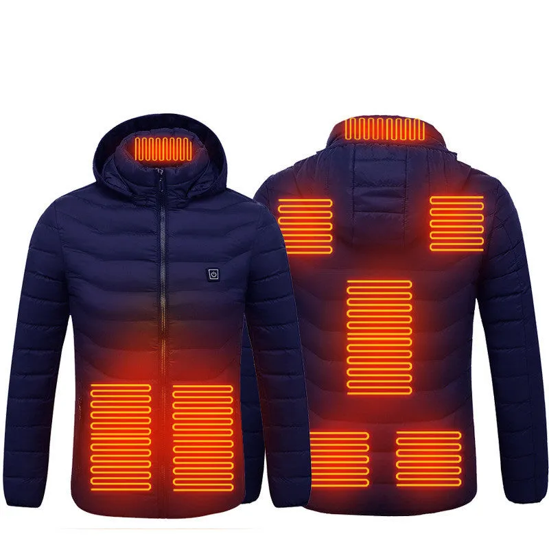 Heated USB Electric Jacket | Men's Winter Thermal Coat with Heating Vest
