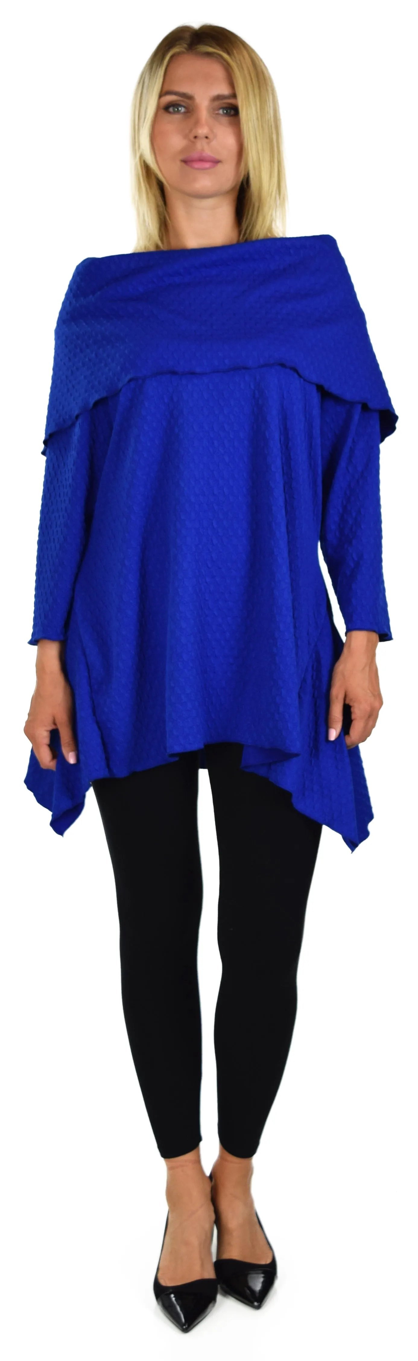 High End Tunic, Designer Tunic, Cowl Neck Tunic, Plus size tunic, Women Tunic, In premium Textured Fabric. L to 3XL