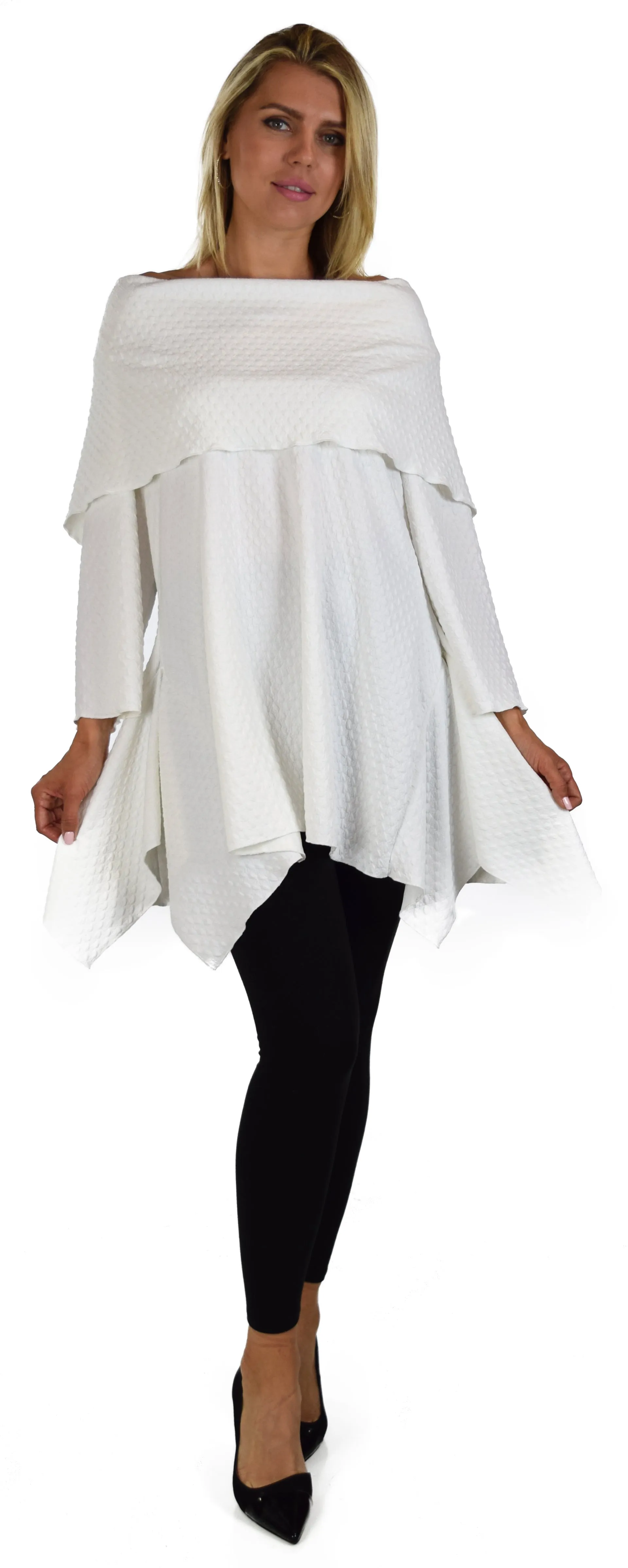 High End Tunic, Designer Tunic, Cowl Neck Tunic, Plus size tunic, Women Tunic, In premium Textured Fabric. L to 3XL
