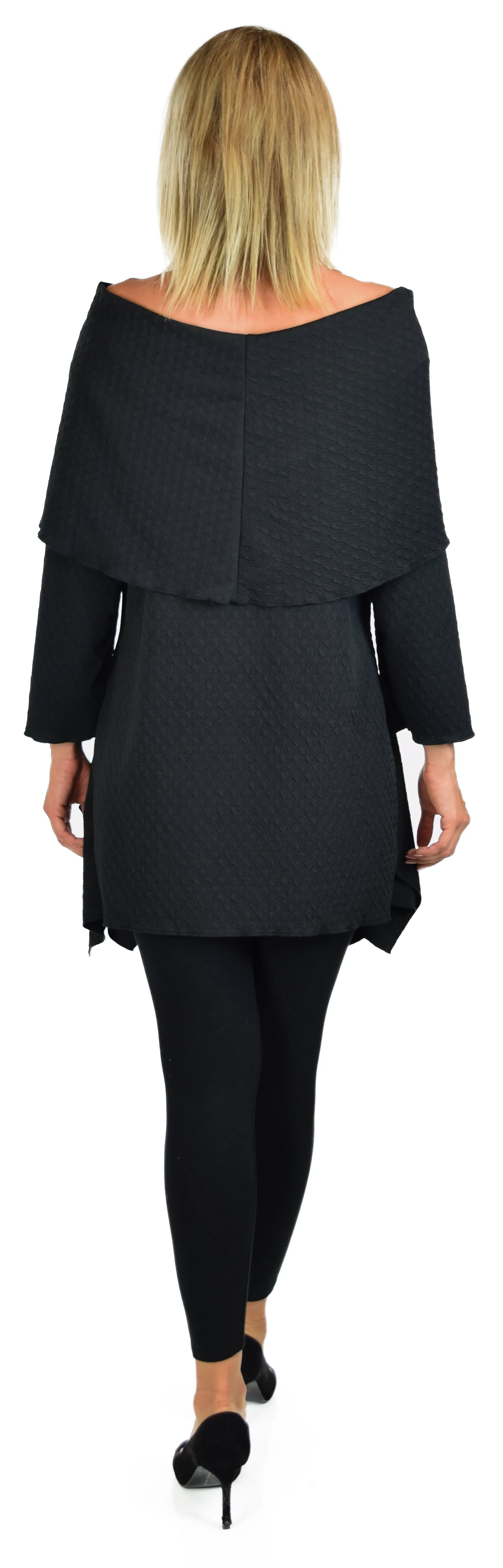 High End Tunic, Designer Tunic, Cowl Neck Tunic, Plus size tunic, Women Tunic, In premium Textured Fabric. L to 3XL