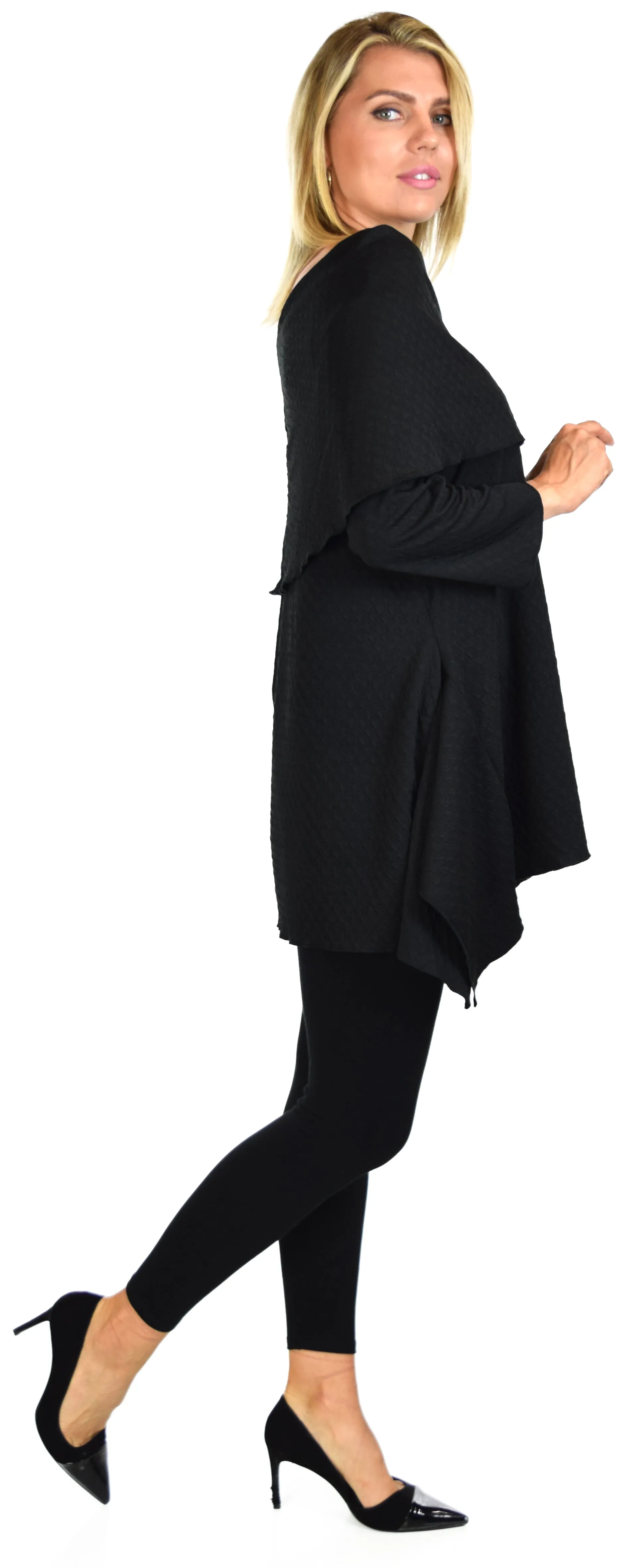 High End Tunic, Designer Tunic, Cowl Neck Tunic, Plus size tunic, Women Tunic, In premium Textured Fabric. L to 3XL