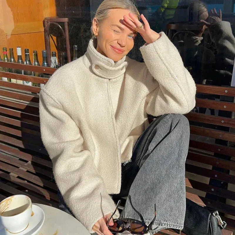 Ivyshape | Cozy Fleece Coat