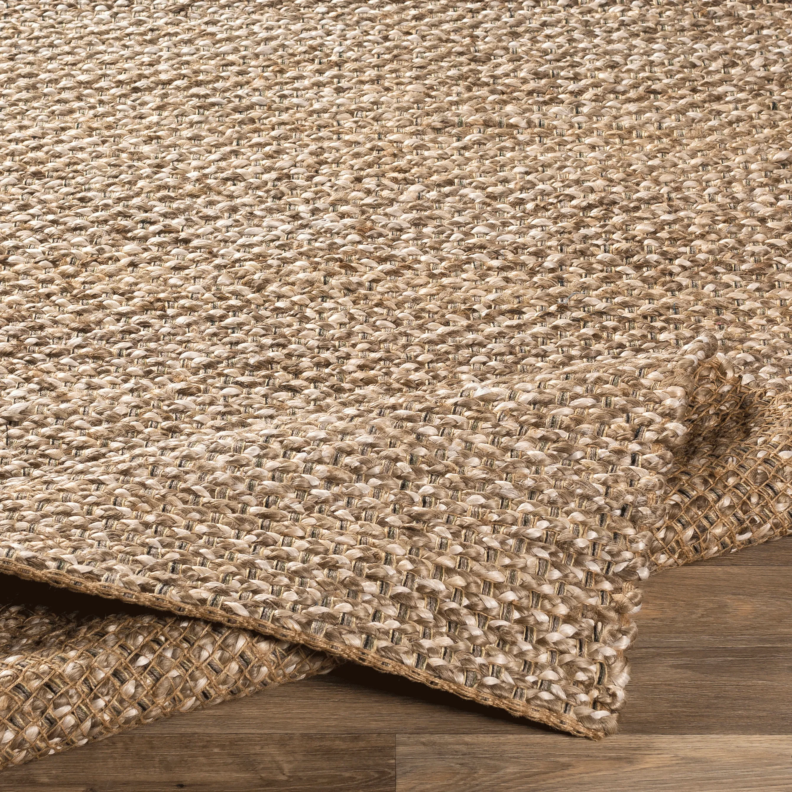 Jute Fleck Rug: Natural