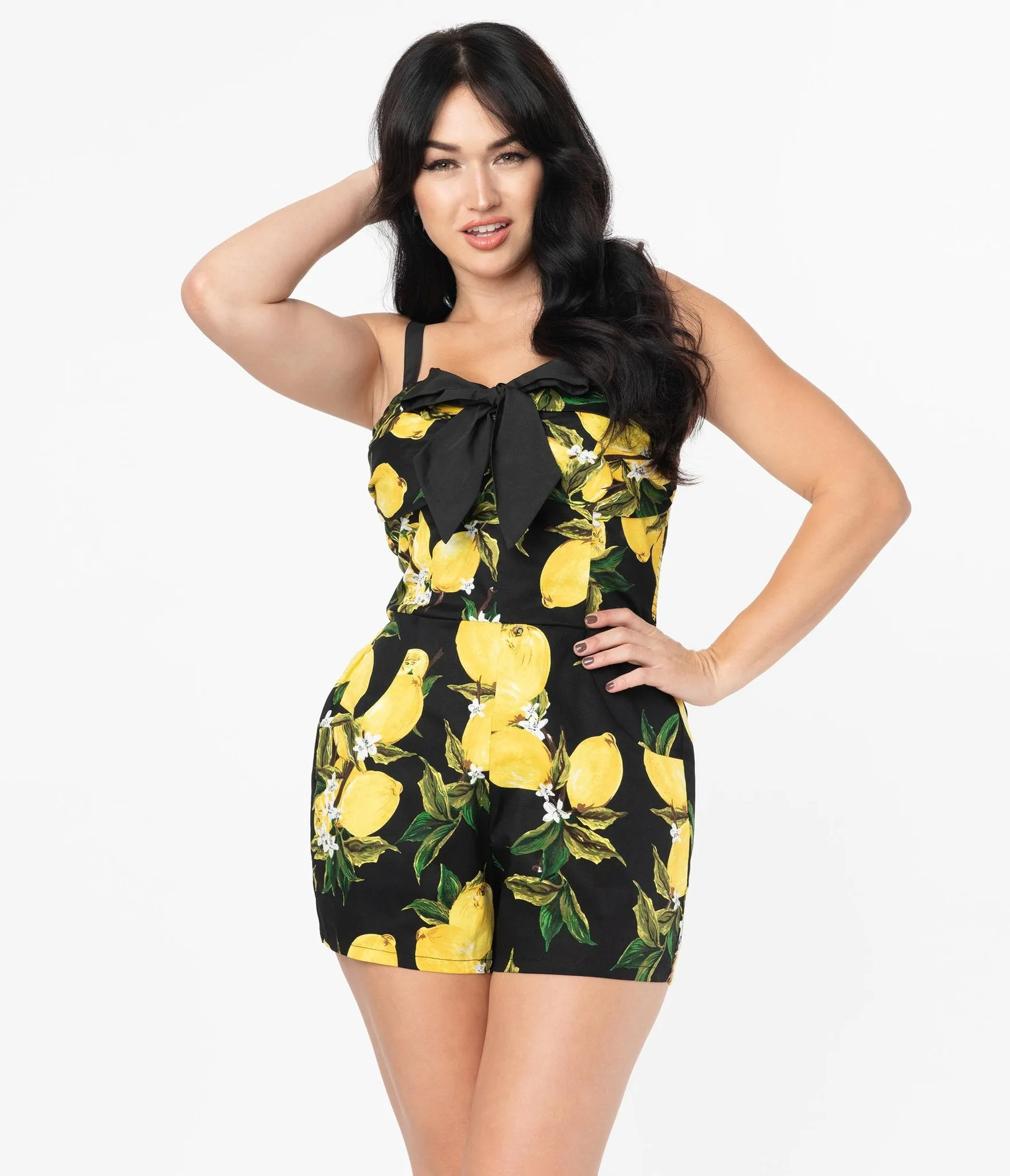 Lemon Print Rae Romper