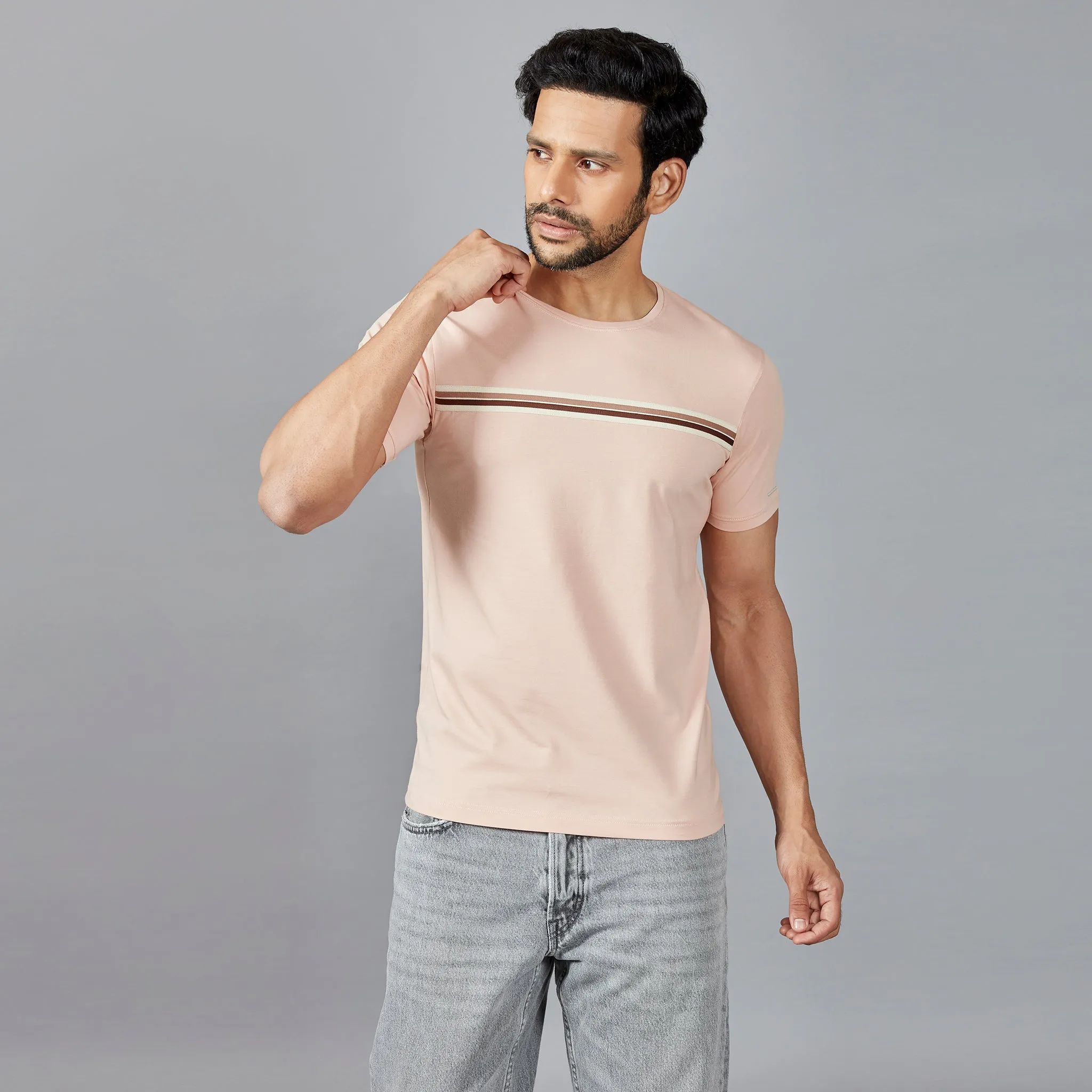 Light Blue Stripes T-Shirt