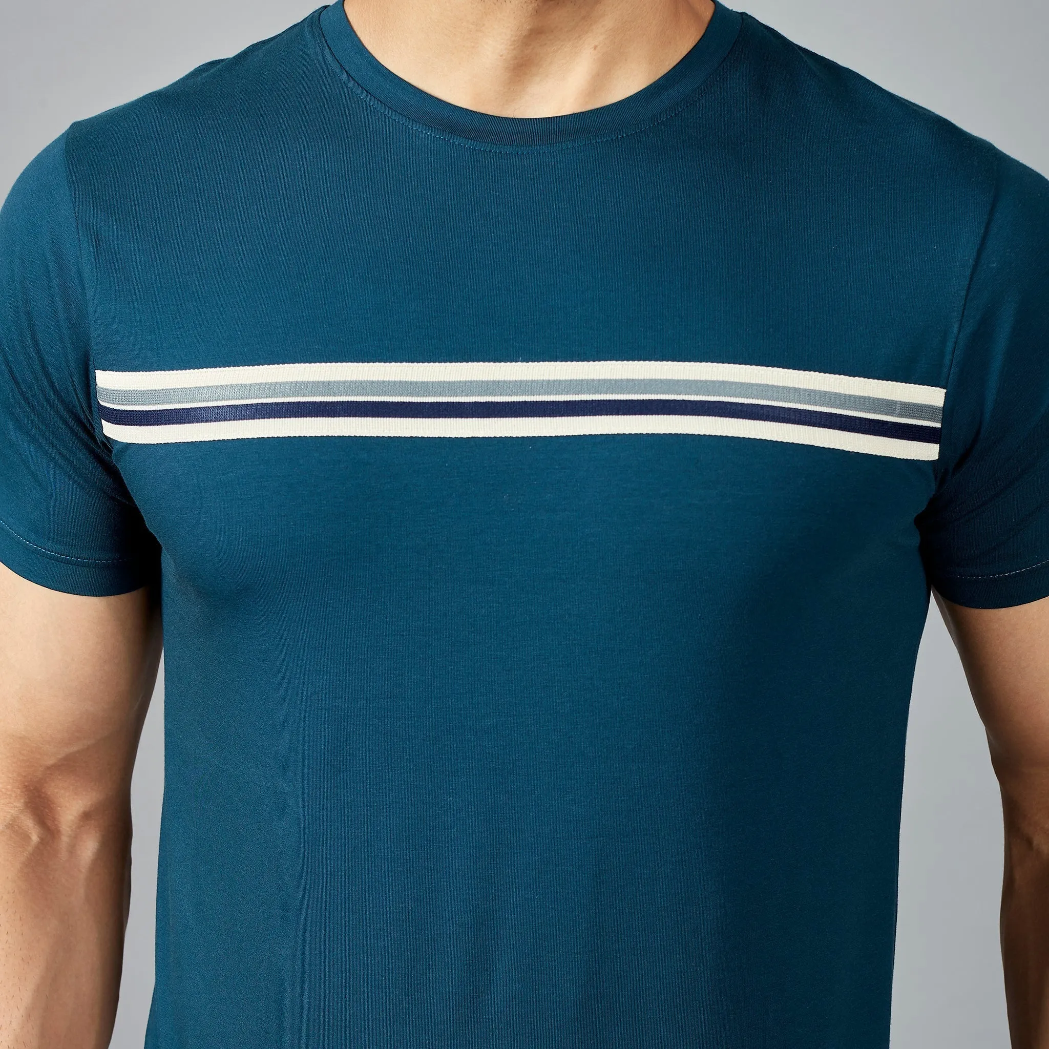 Light Blue Stripes T-Shirt