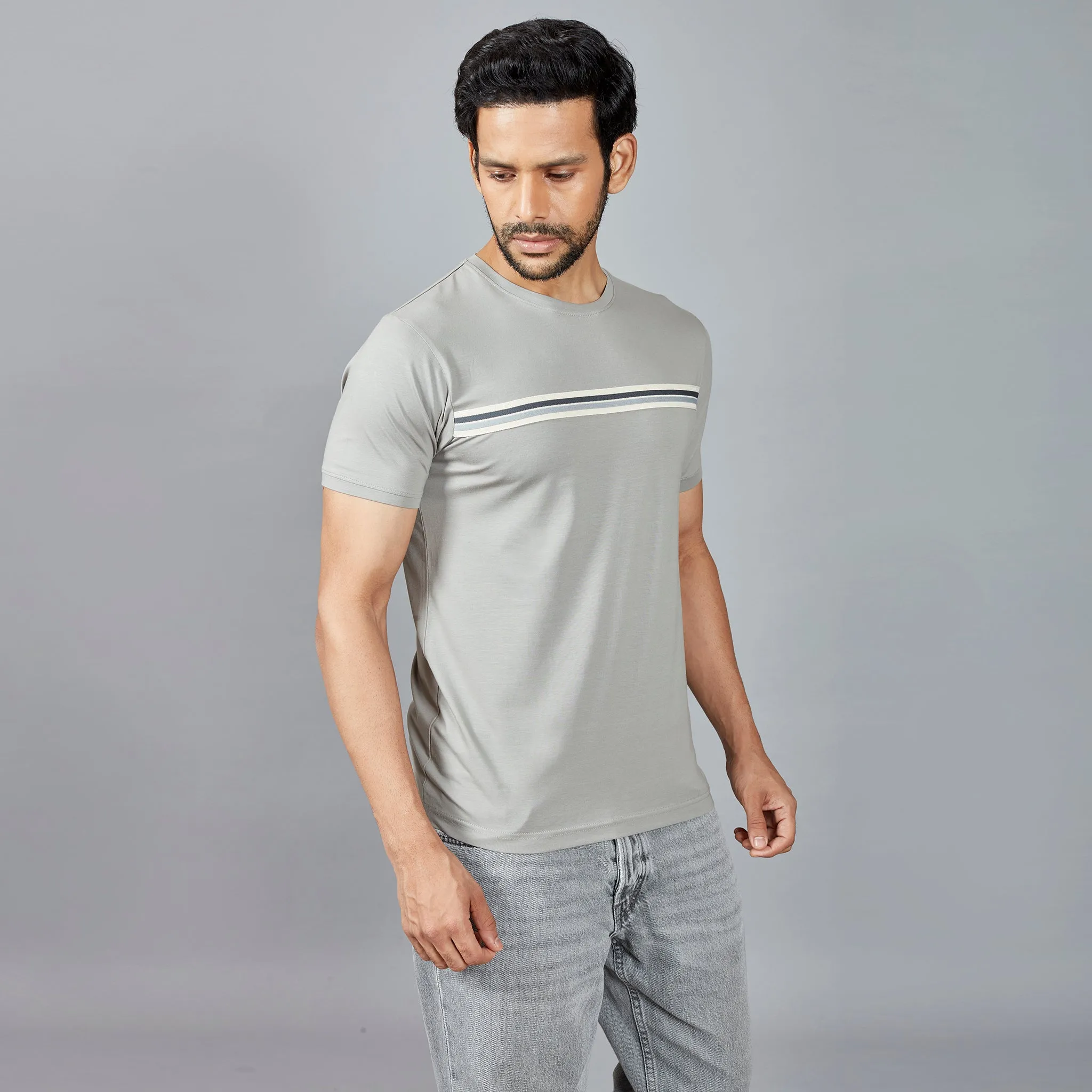 Light Blue Stripes T-Shirt