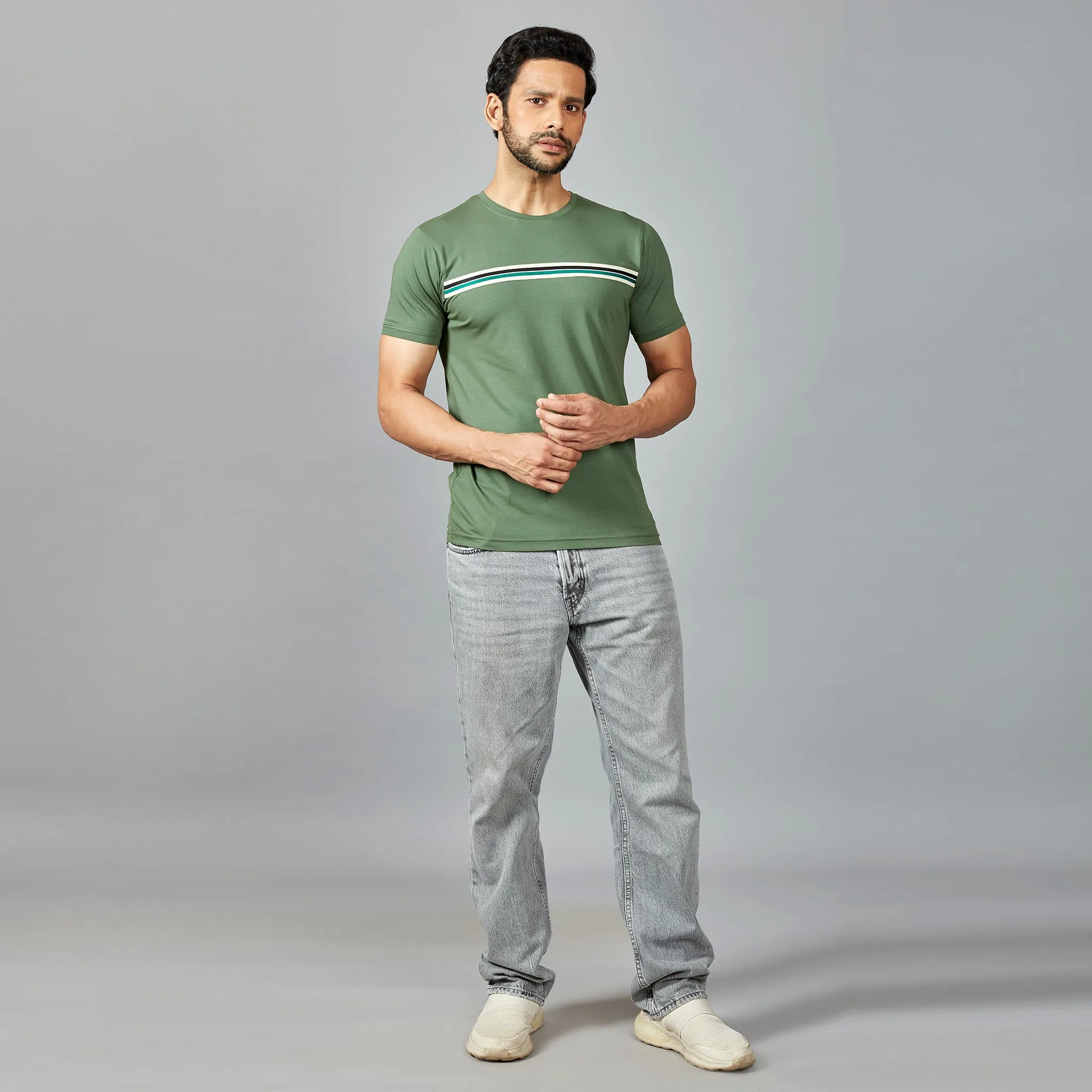 Light Blue Stripes T-Shirt
