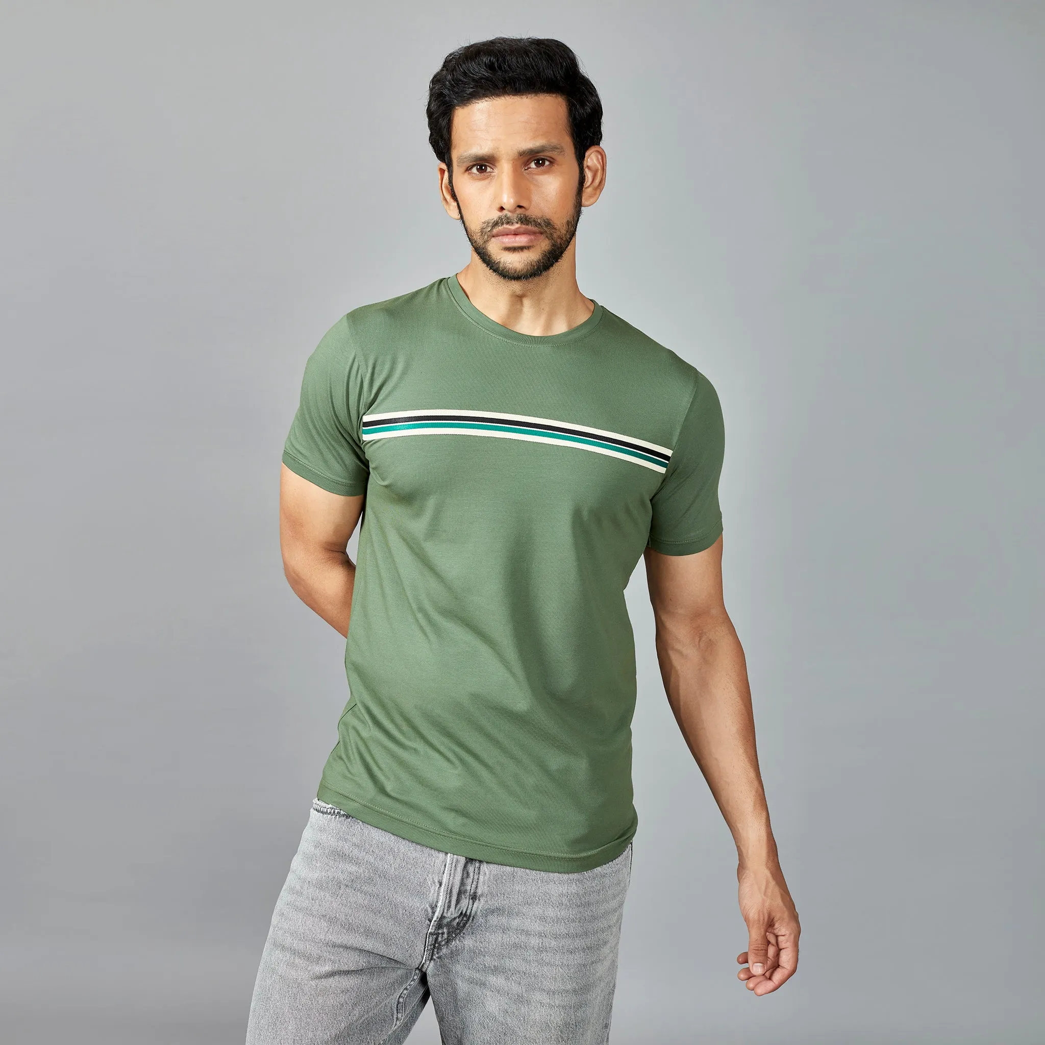 Light Blue Stripes T-Shirt