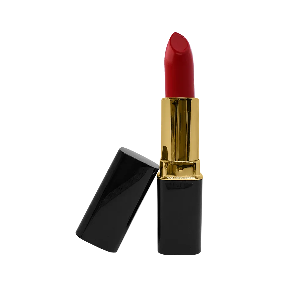 Lipstick - Burnt Red C Gold Trim