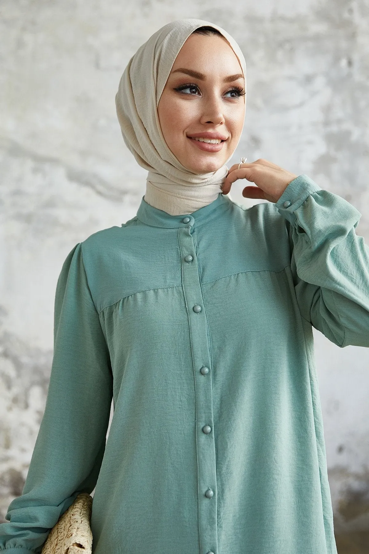 MDS Women Arfa Ayrobin Buttoned Casual Suit - Light Green - Gresham