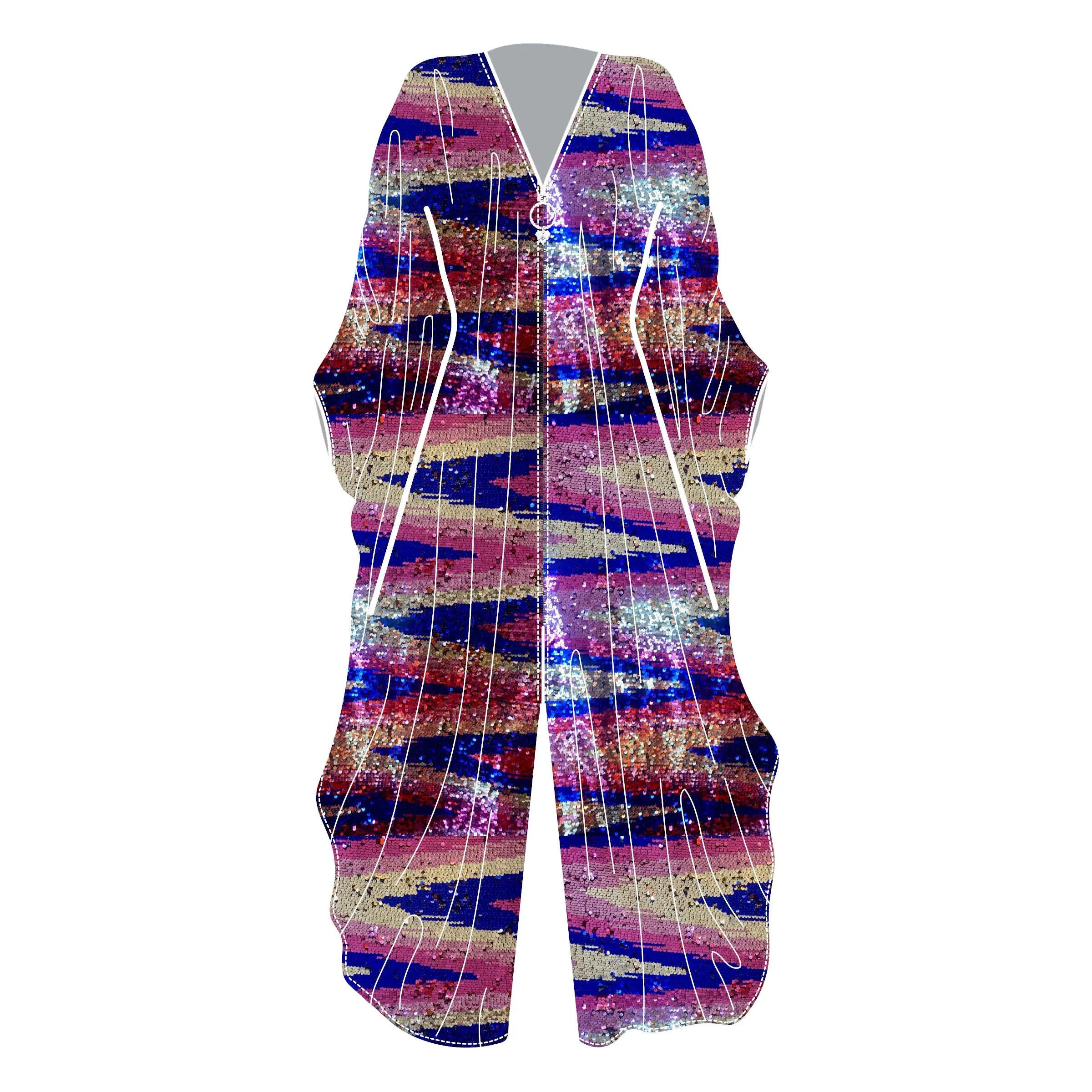 Pink, Silver and Blue Ziggy Jumpsuit *INTRODUCTORY PRICE*